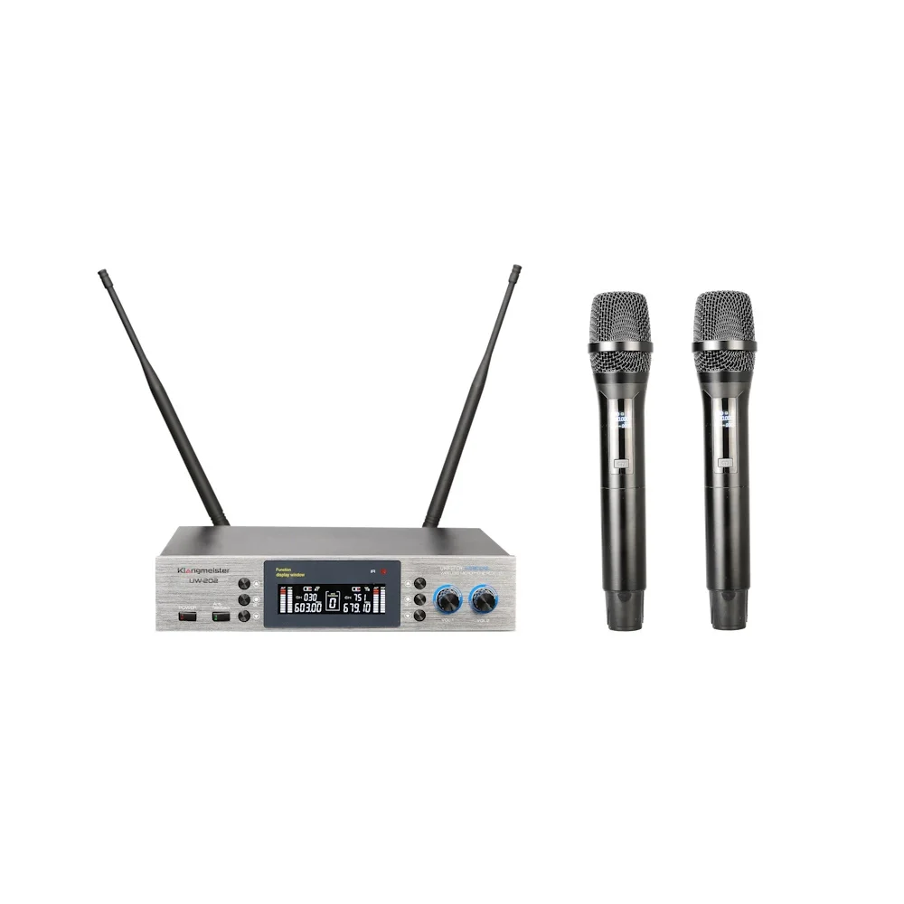 K.Meister UW-202EE Çift El UHF Kablosuz Mikrofon Seti