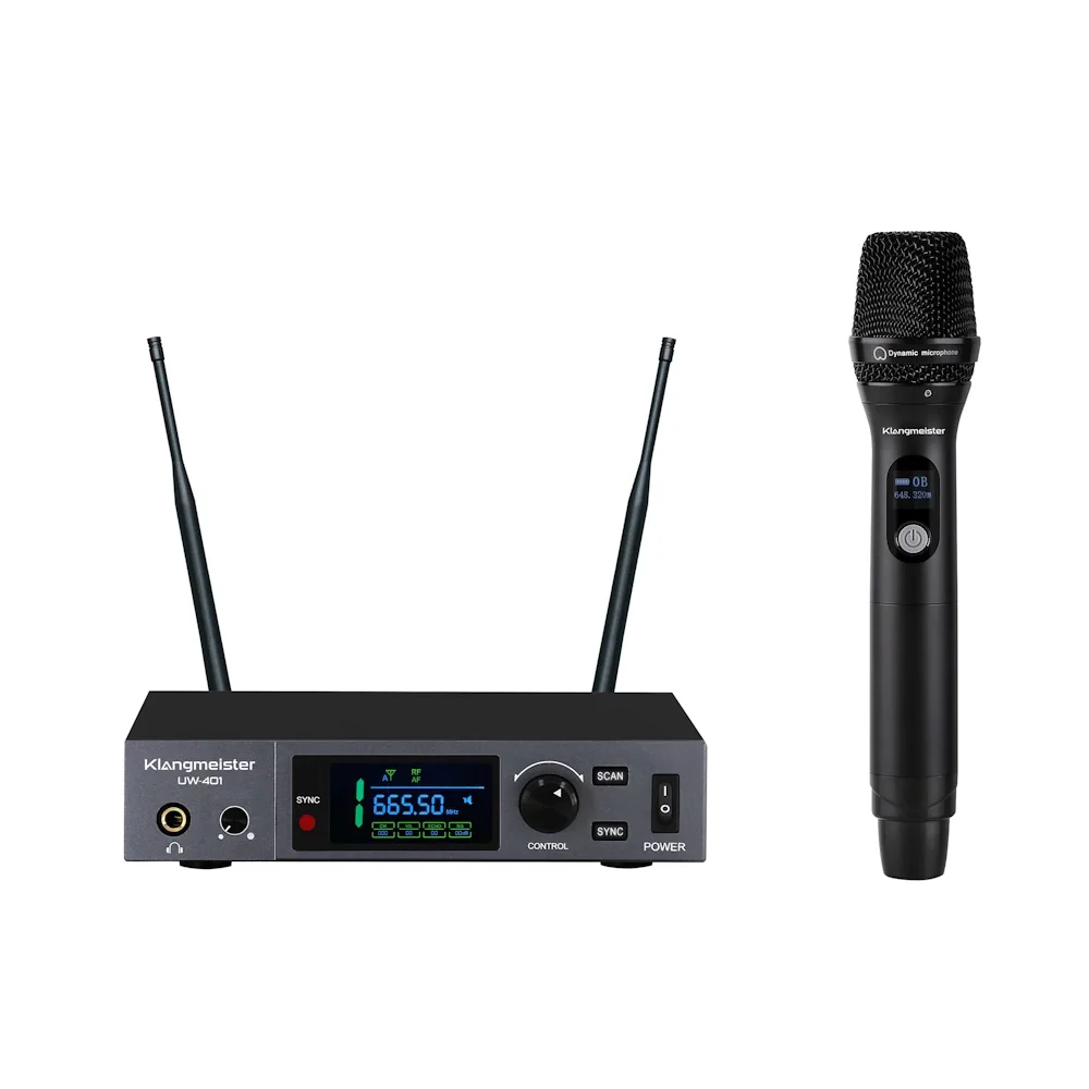 K.Meister UW-401E El UHF Kablosuz Mikrofon Seti, Uzun Menzilli