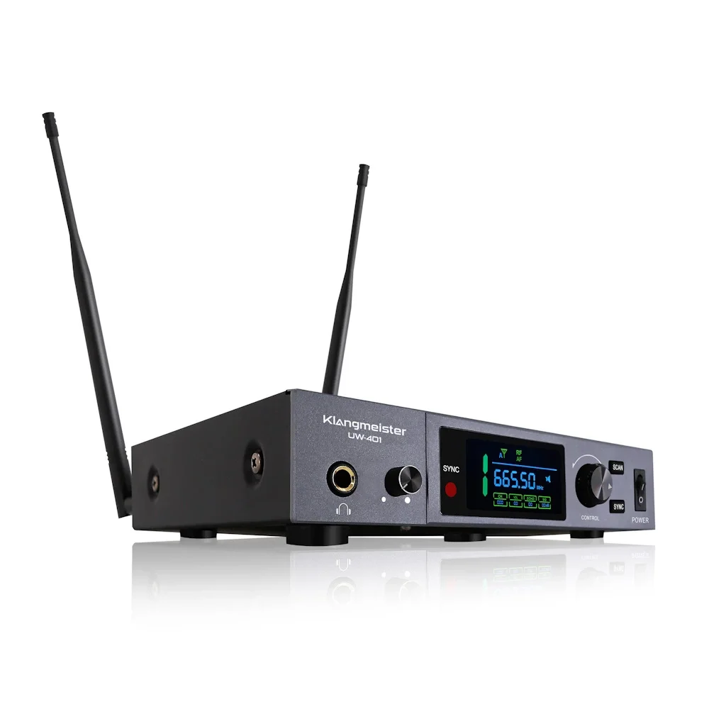 K.Meister UW-401Y Yaka UHF Kablosuz Mikrofon Seti, Uzun Menzilli