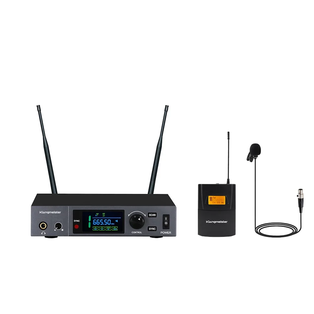 K.Meister UW-401Y Yaka UHF Kablosuz Mikrofon Seti, Uzun Menzilli