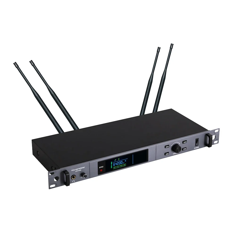 K.Meister UW-402EE Çift El UHF Kablosuz Mikrofon Seti, Uzun Menzilli