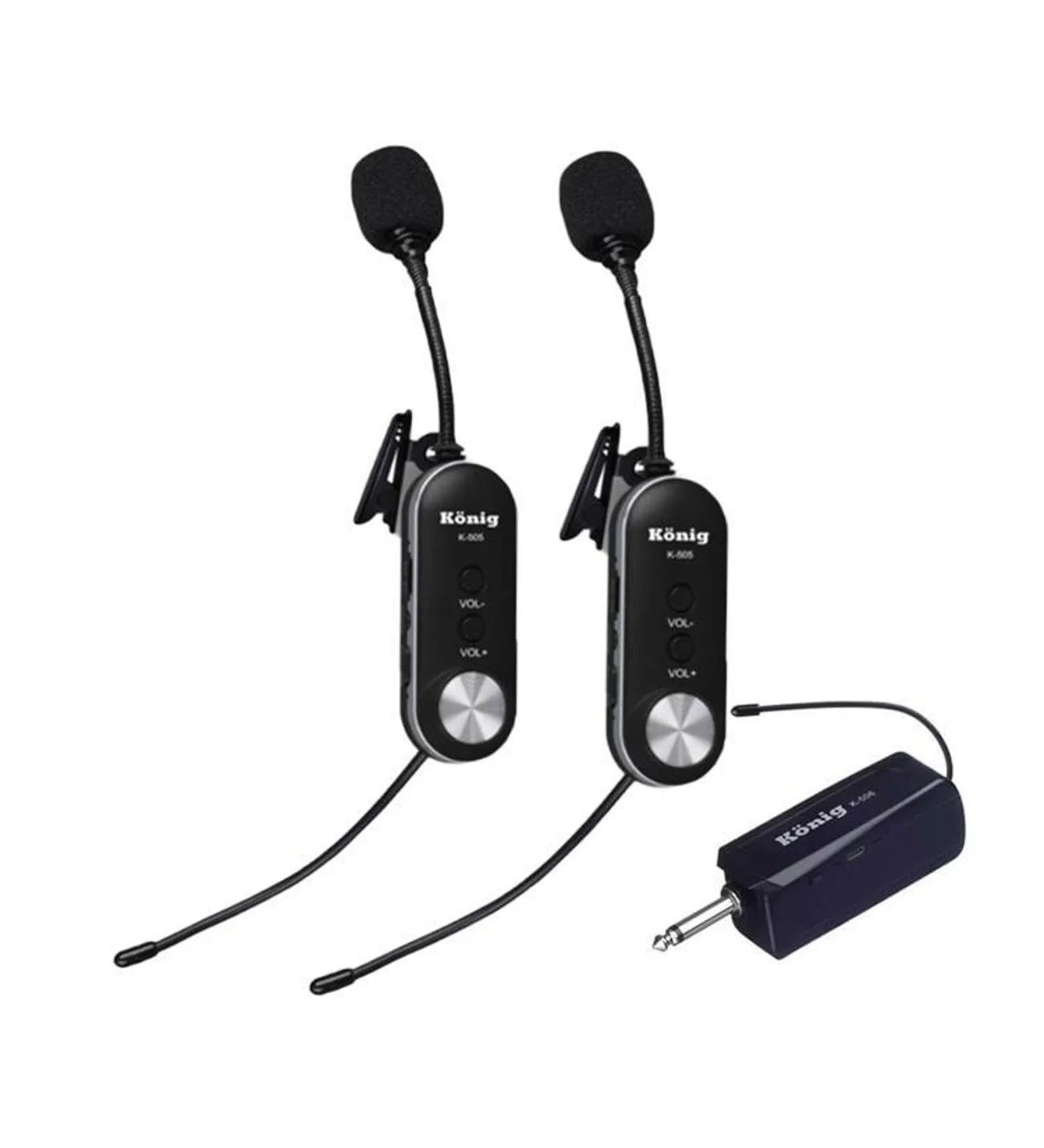 König K-510 Uhf Çiftli Yaka Tipi Mikrofon