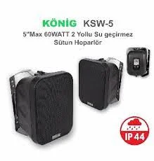 König KSW-5T 150W Waterproof Outdoor Hoparlör 5" 30W/100V IP44 (adet)