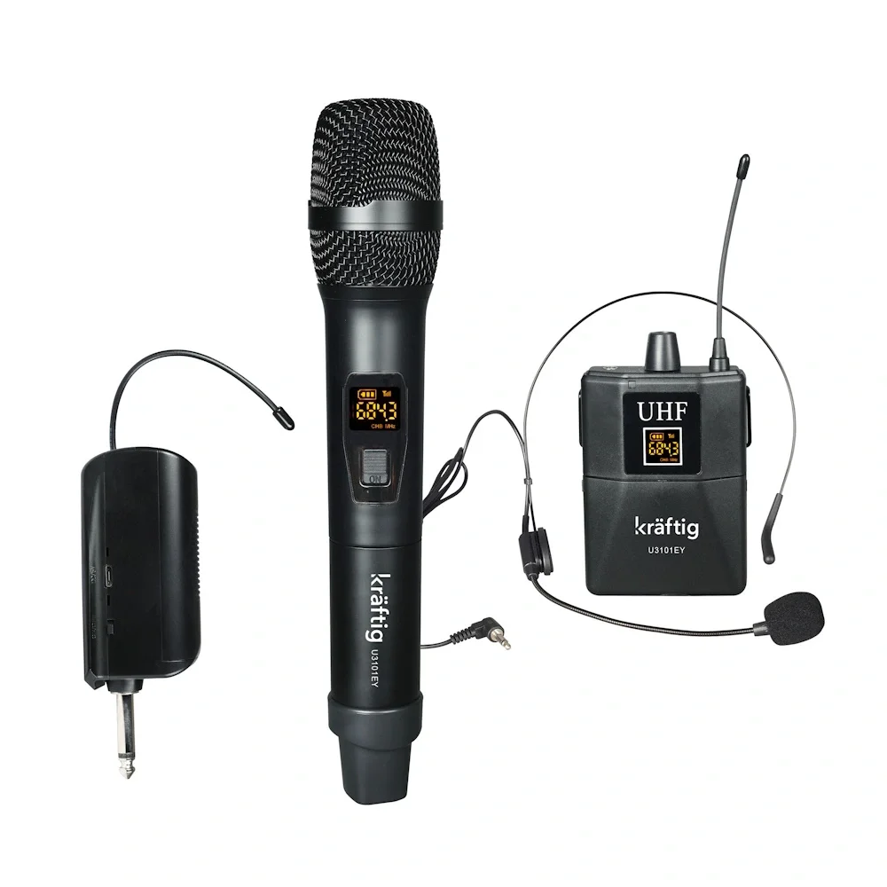 Machtig U3101EY UHF 20 Kanal 1 El 1 Yaka Telsiz Mikrofon Seti