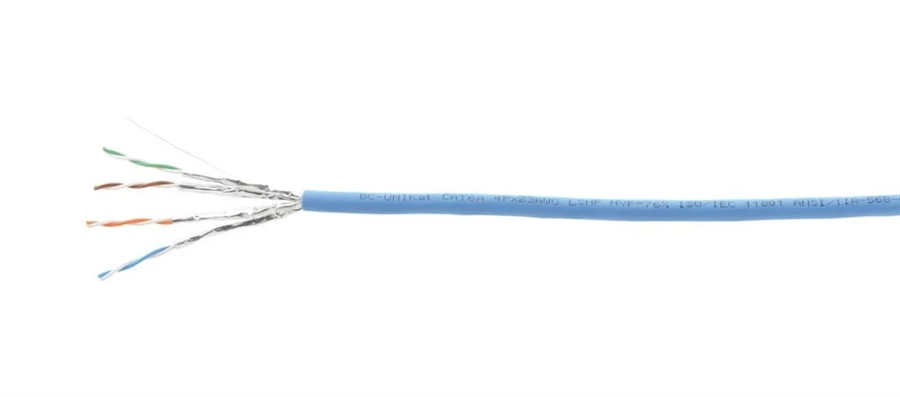 Kramer Bc-Unıkat-500M Four–Pair Cat6A U/Ftp 4X2X23Awg Cable - Low Smoke & Halojen Free 500M