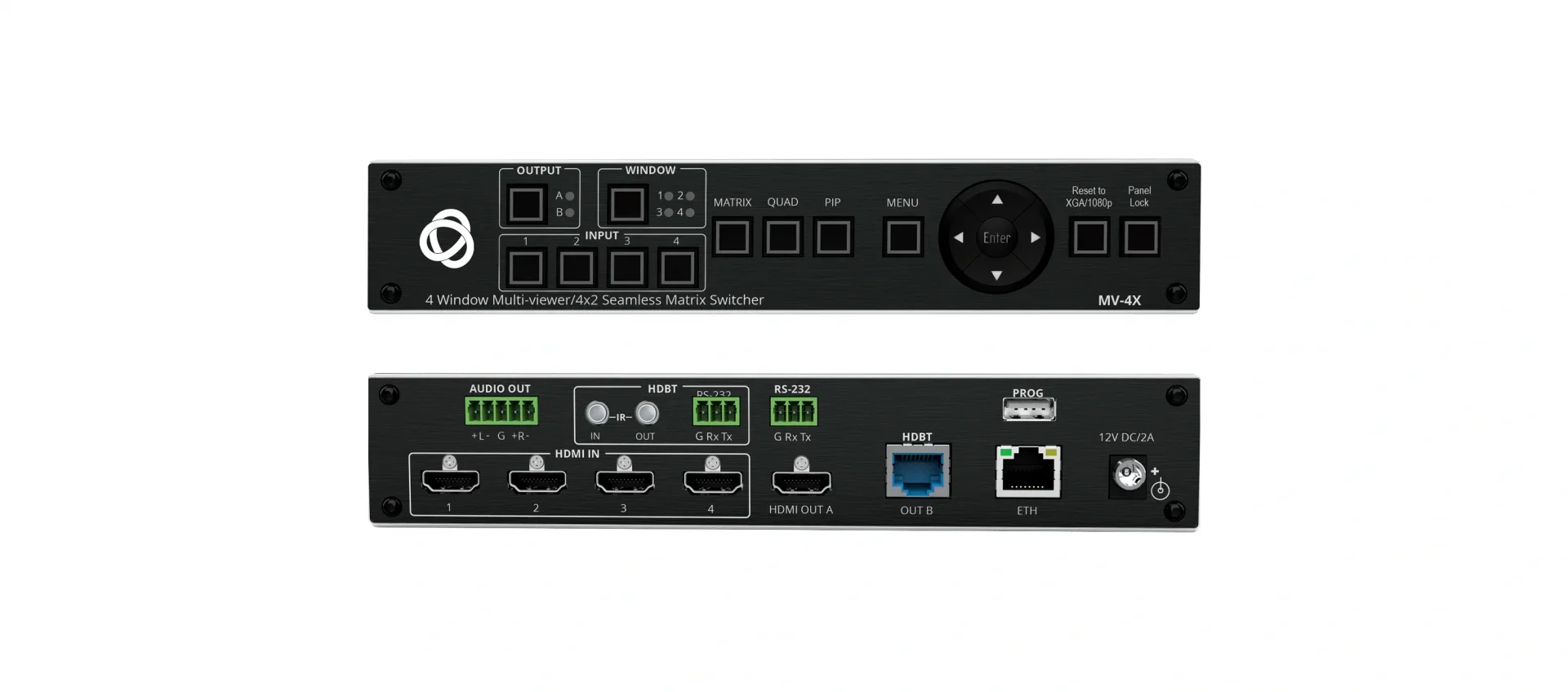 Kramer MV-4X 4 Window Multi–viewer/4x2 Seamless Matrix Switcher