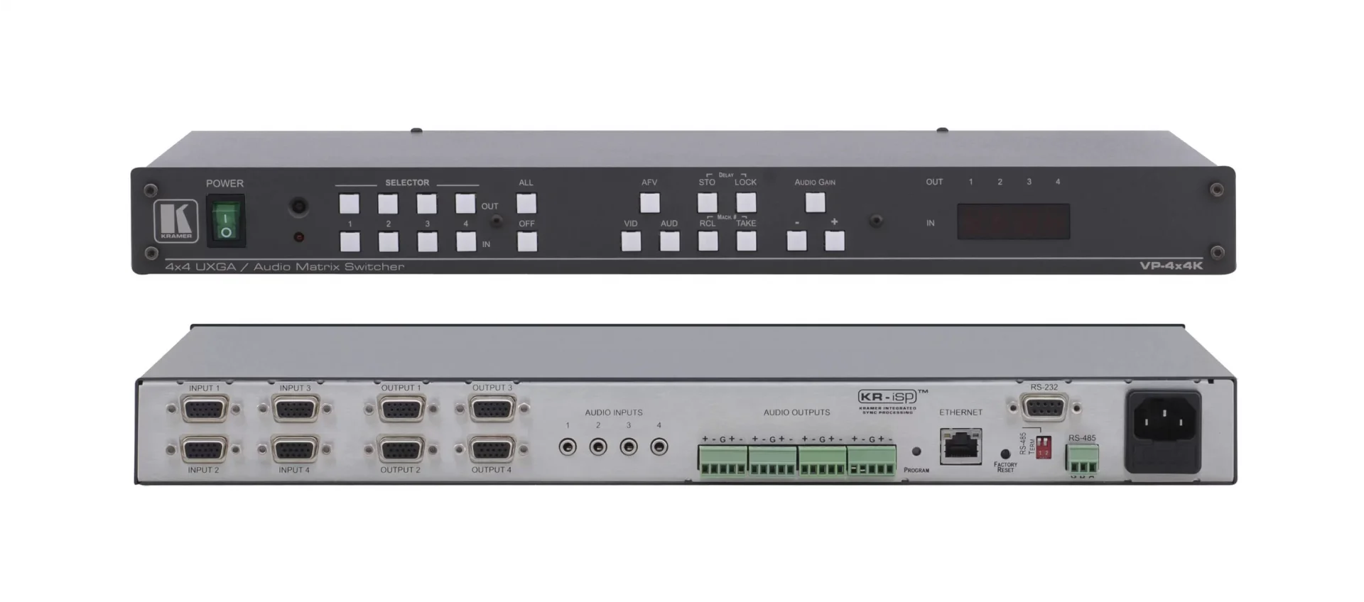 Kramer VP-4X4K 4 in 4 out Vga/Stereo Audio Matrix Switcher