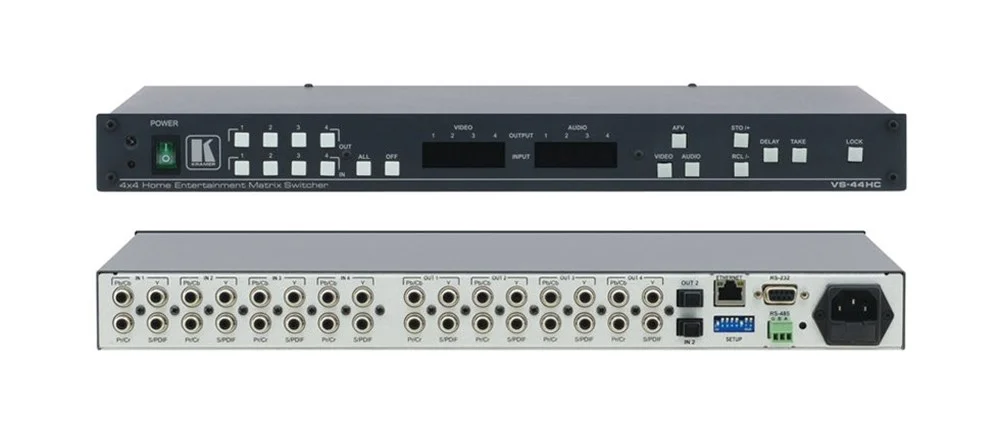 Kramer Vs-44Hc 4X4 Component Video & Dijital Audio Matrix Switcher