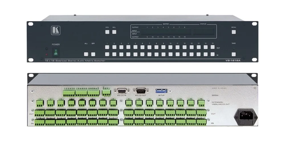 Kramer Vs1616A Audio Stereo Matrix Switcher