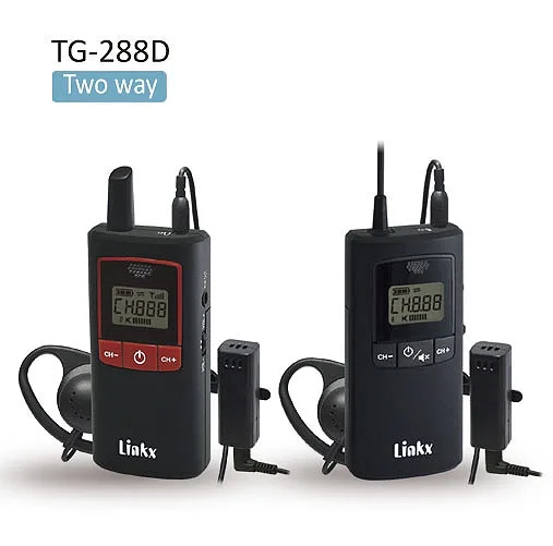 Linkx TG-288DT 2 Yönlü Tur Rehber Vericisi, ANC, 500–952 MHz, Kulaklıklı Mikrofon