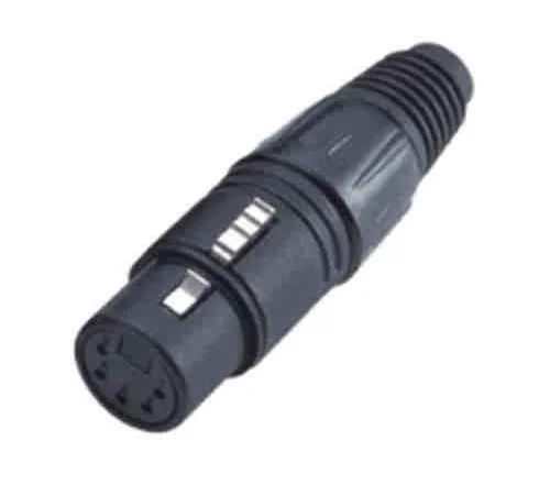 LOSEN LA1011-5 5 Pinli Dişi XLR Konnektör Fiş, Kablo Tipi