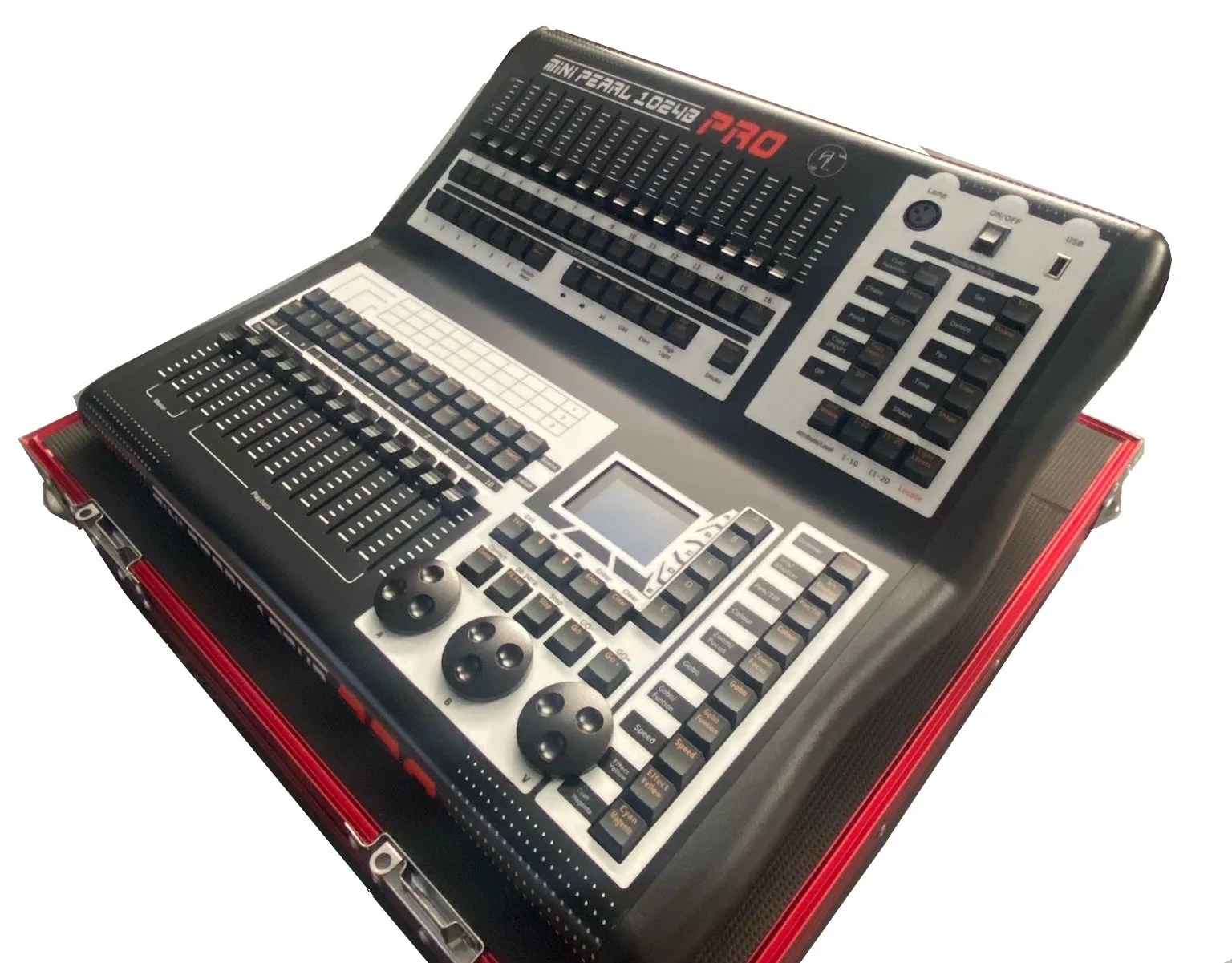 LOTUS MINI PEARL 1024B PRO King Kong Işık Kontrol Mikseri, 1024-kanal, Case ile