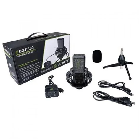 Lewitt DGT 650 Stereo USB Mikrofon ve Arayüzü Seti
