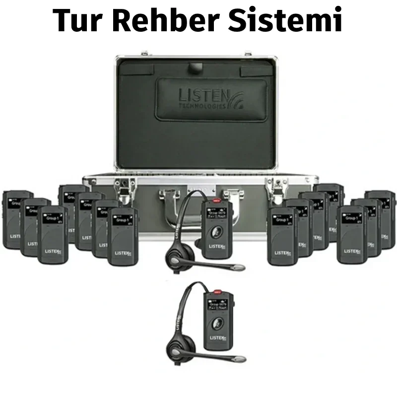 ListenTALK R162 16 Kişilik (2+14) Dijital Tur Rehber Sistemi (özelleşebilir bundle)
