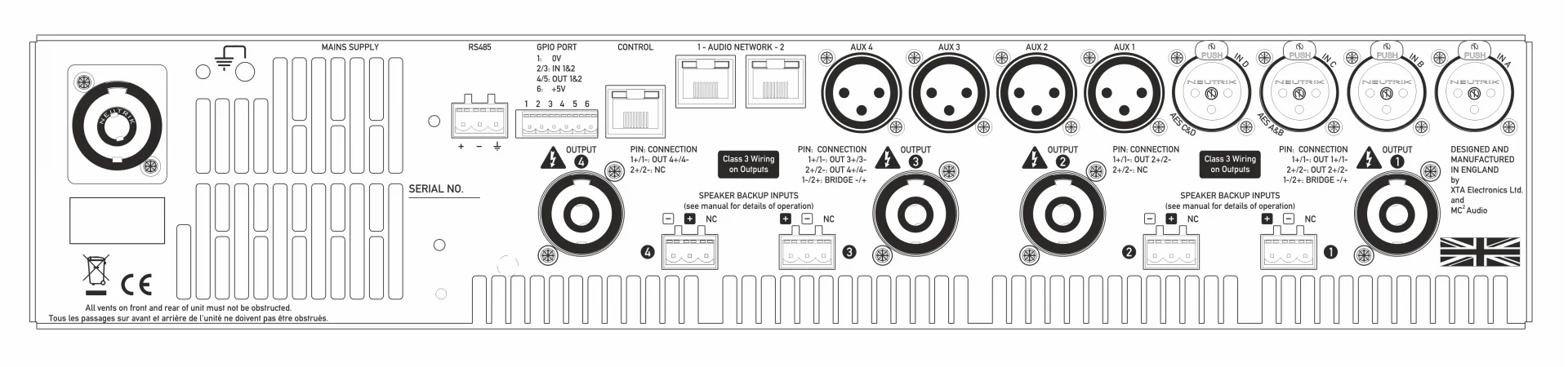 MC2 Audio D40 DSP Delta 40 DSP - 4x1000w