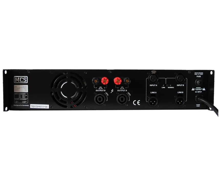 MCS 2004H 2x1000W / 4-ohm H Class Power Amplifikatör