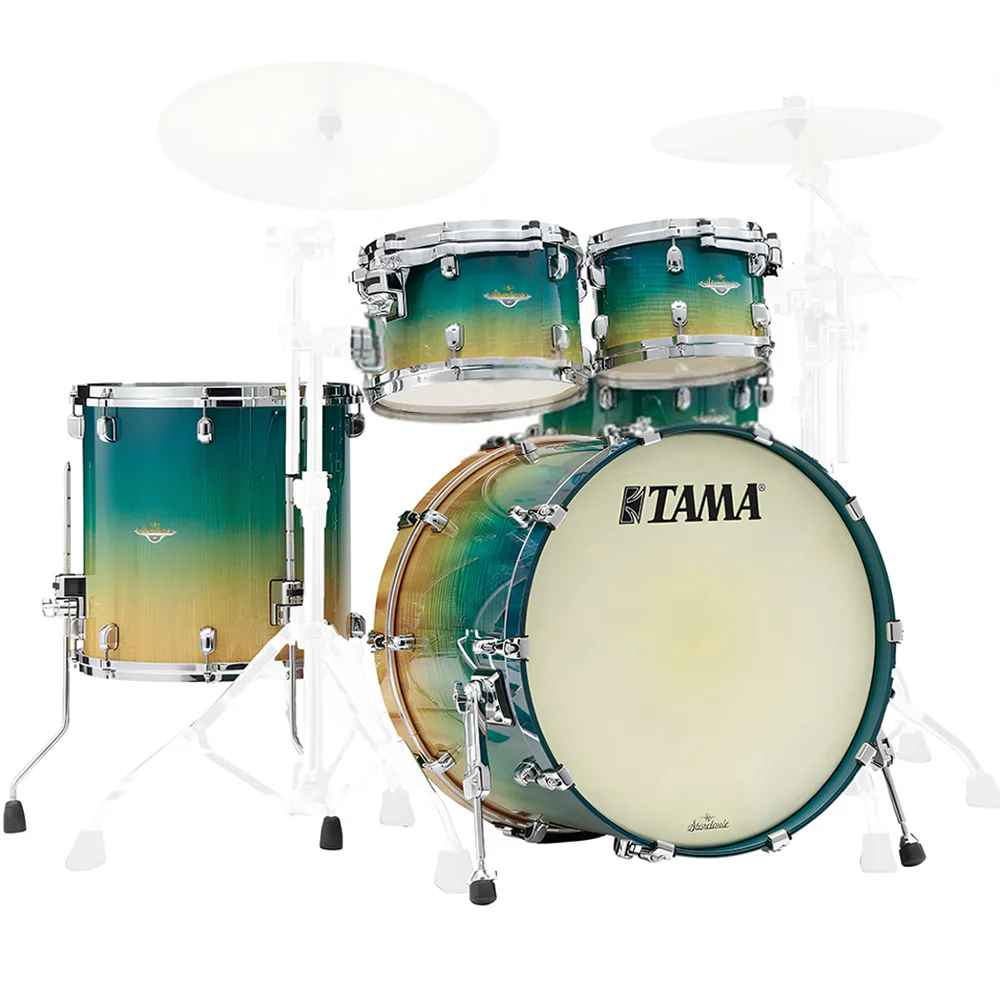 TAMA ME62TZS-VMMF Starclassic Maple Marine Shoreline Movingui Fade 6 Parça (22B/10T/12T/14F/16F/14S) Akustik Davul Seti