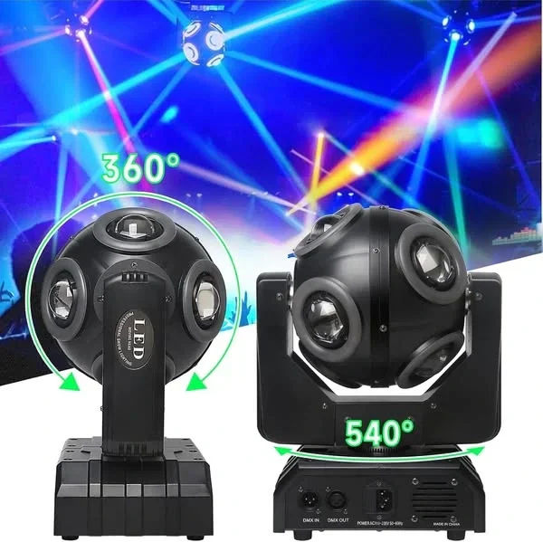 Magic CO82 Fantastik Efekt Işık, Led Beam Robot Işık + RGB Lazer (Disko, Club, Parti Işığı)