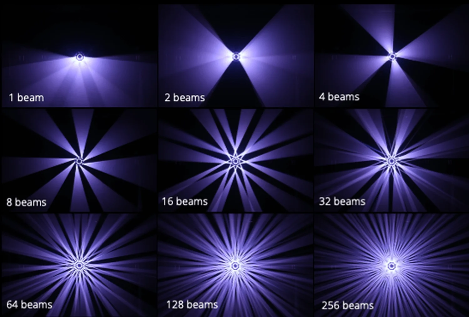 MINUIT UNE | IVL PHOTON | Club için Lazer Işık Çekirdeği 256 Beam 60 DMX