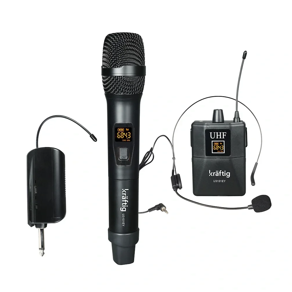 Machtig U3101EY UHF 20 Kanal 1 El 1 Yaka Telsiz Mikrofon Seti