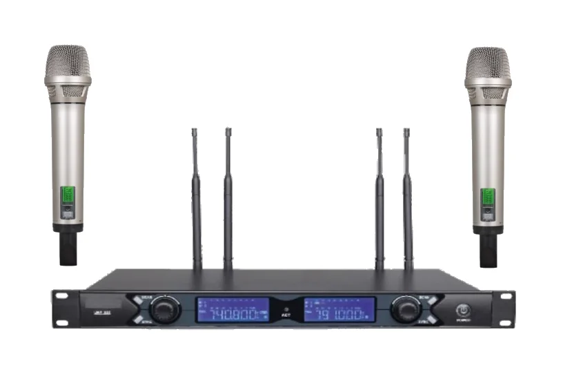 KS-3370 Çift EL Kablosuz Mikrofon Seti, 500-metre mesafe