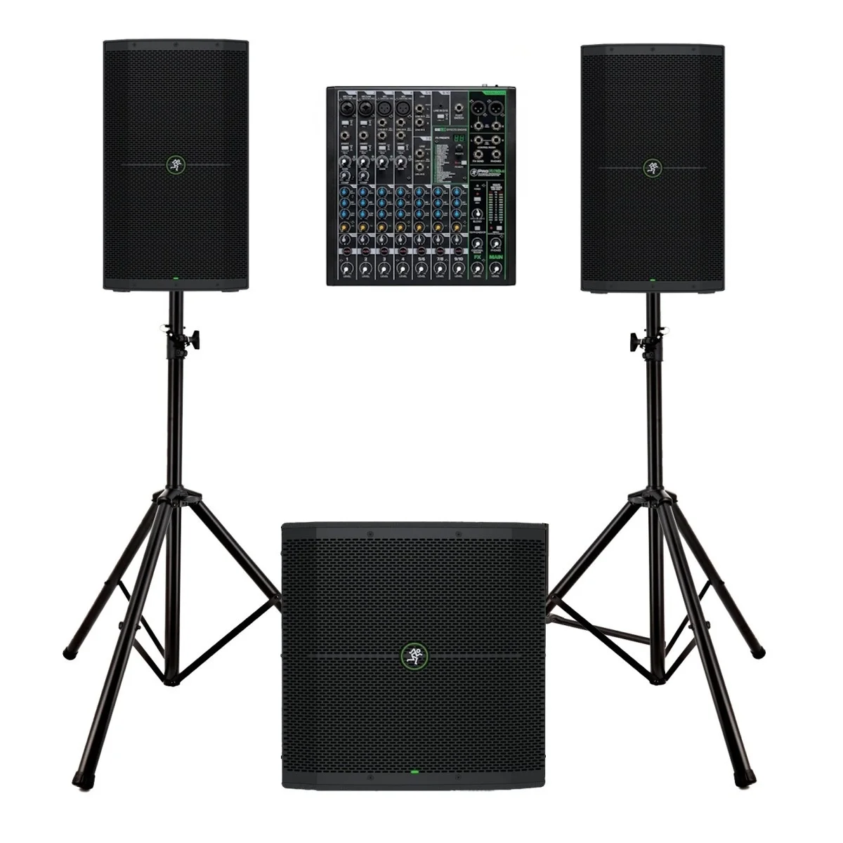 Mackie THUMP-SET-02 Hazır Ses Sistemi 1 Mikser + 2 Hoparlör + 1 Sub (bundle)