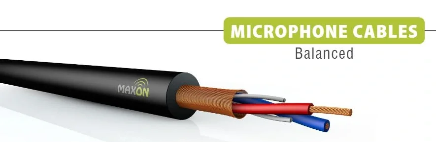 Maxon MxA22 SUMMIT Balanslı Mikrofon Kablosu 2x0,22 mm. (100-metre Rulo)