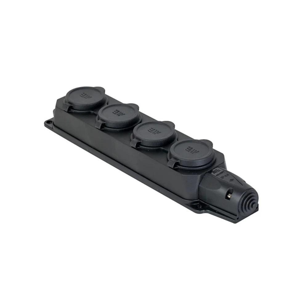 Metesan 404007 Kauçuk 4 lü Grup Priz | 16A | IP44