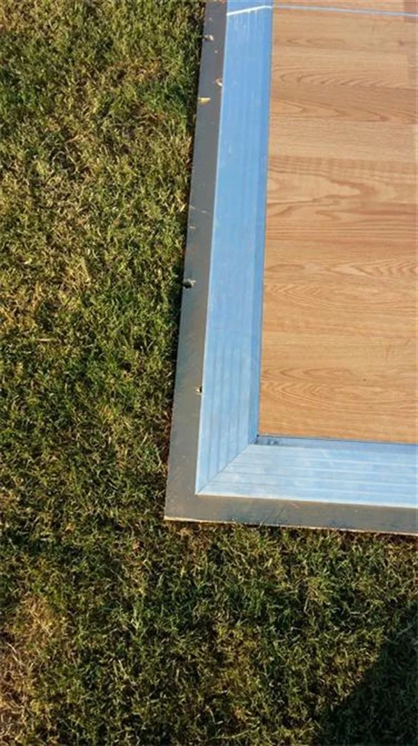 DPS-100 Portatif Dans Pisti, Laminat Parke yüzey, Aliminyum Profil, 100x100 cm adet