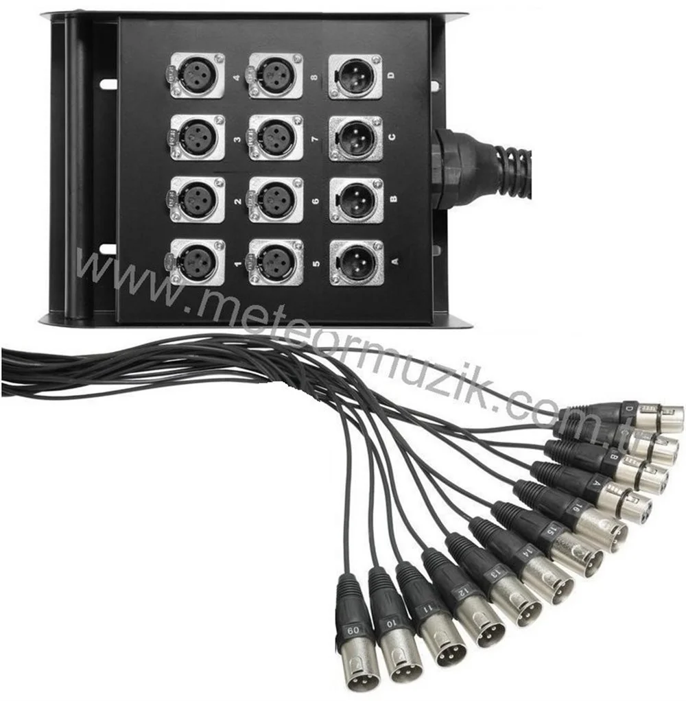 METEX 1235S Hazır Stagebox 12 Kanal 35-metre (Losen+Emek / IVOX)