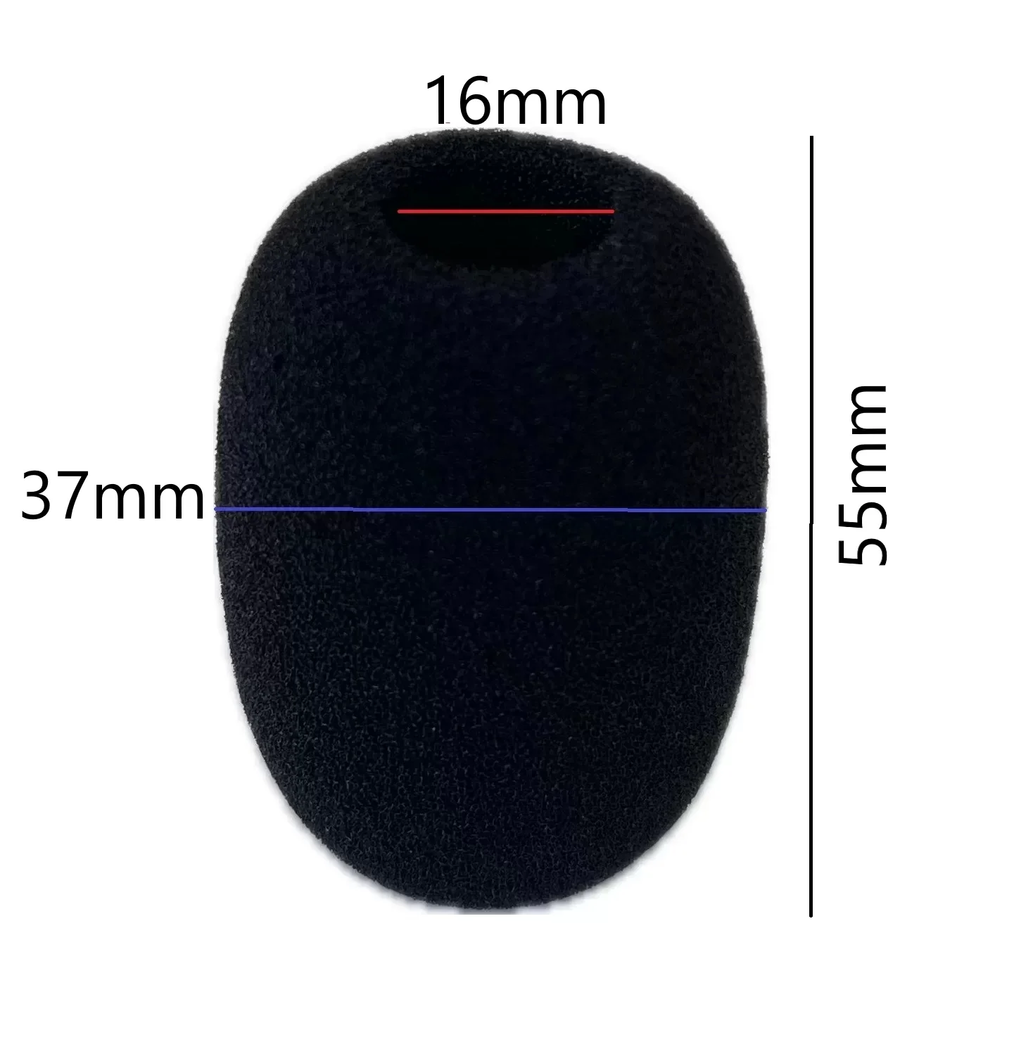 Metex SUN3 Konferans Mikrofonu Süngeri 55x37x16mm