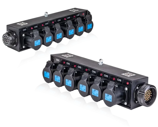 Metex Socapex Bağlantı Kutusu 6-kanal 19 Pin