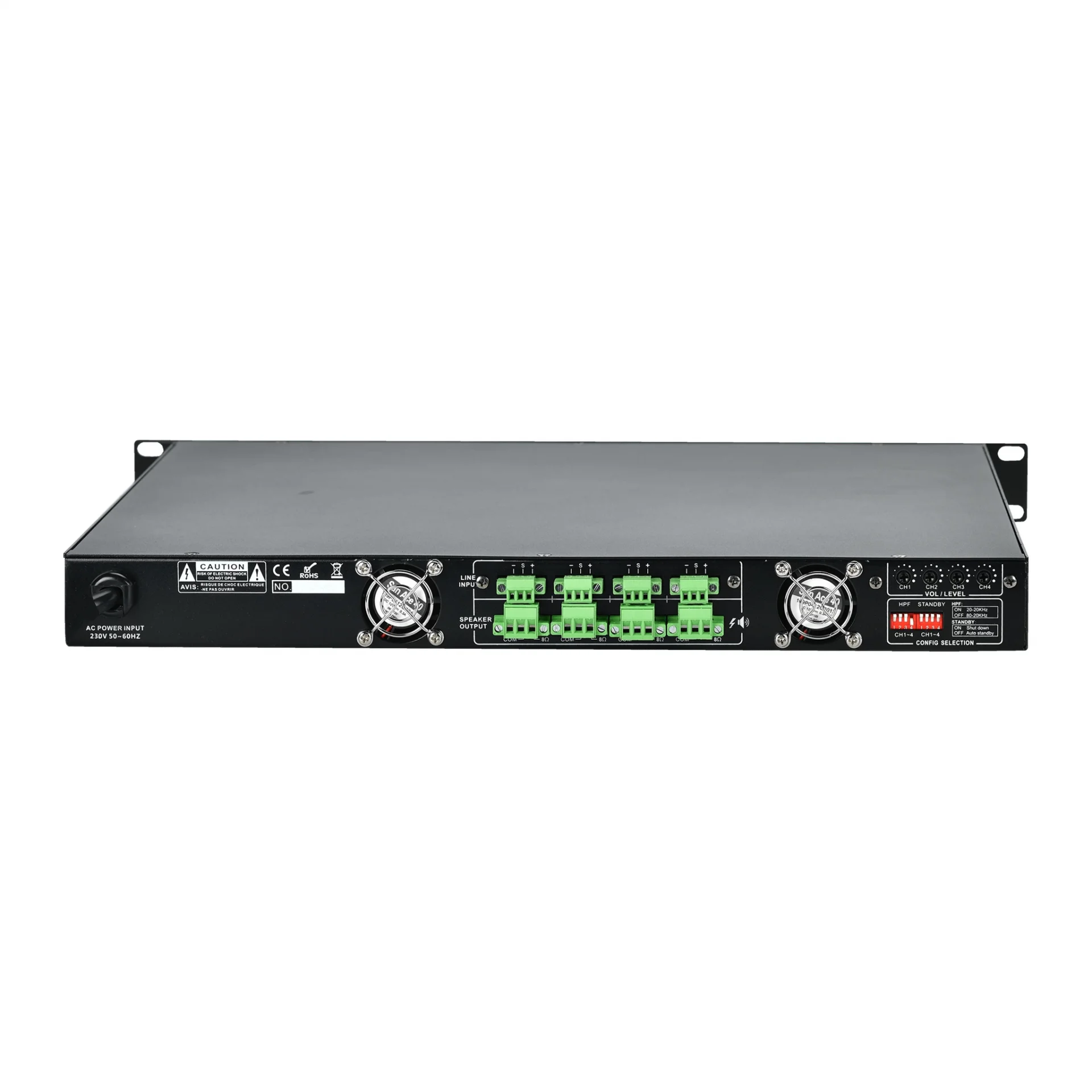 MITO DA4000-1 Power Amplifikatör 4x150W/100V