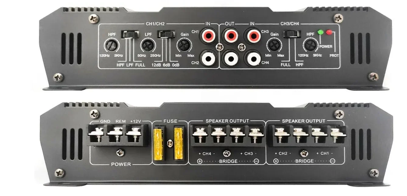 Navi Mini amfi 4 Çıkışlı Tavan Arası Power Amplifikatör 4x70W/2-ohm