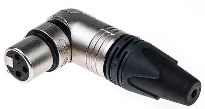 Neutrik NC3FRX Pipo Tipi 3 Pinli Dişi XLR Konnektör | Nikel Kaplama Silver Contact