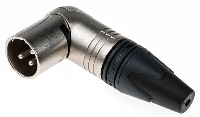 Neutrik NC3MRX Pipo Tipi 3 Pinli Erkek XLR Konnektör | Nikel Kaplama Silver Contact