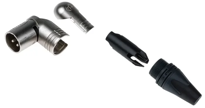 Neutrik NC3MRX Pipo Tipi 3 Pinli Erkek XLR Konnektör | Nikel Kaplama Silver Contact
