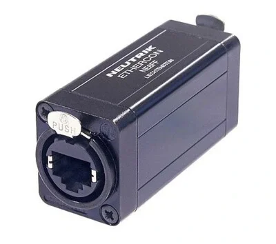 Neutrik NE8FF EtherCON RJ45 Feedthrough Coupler For Cable Extensions
