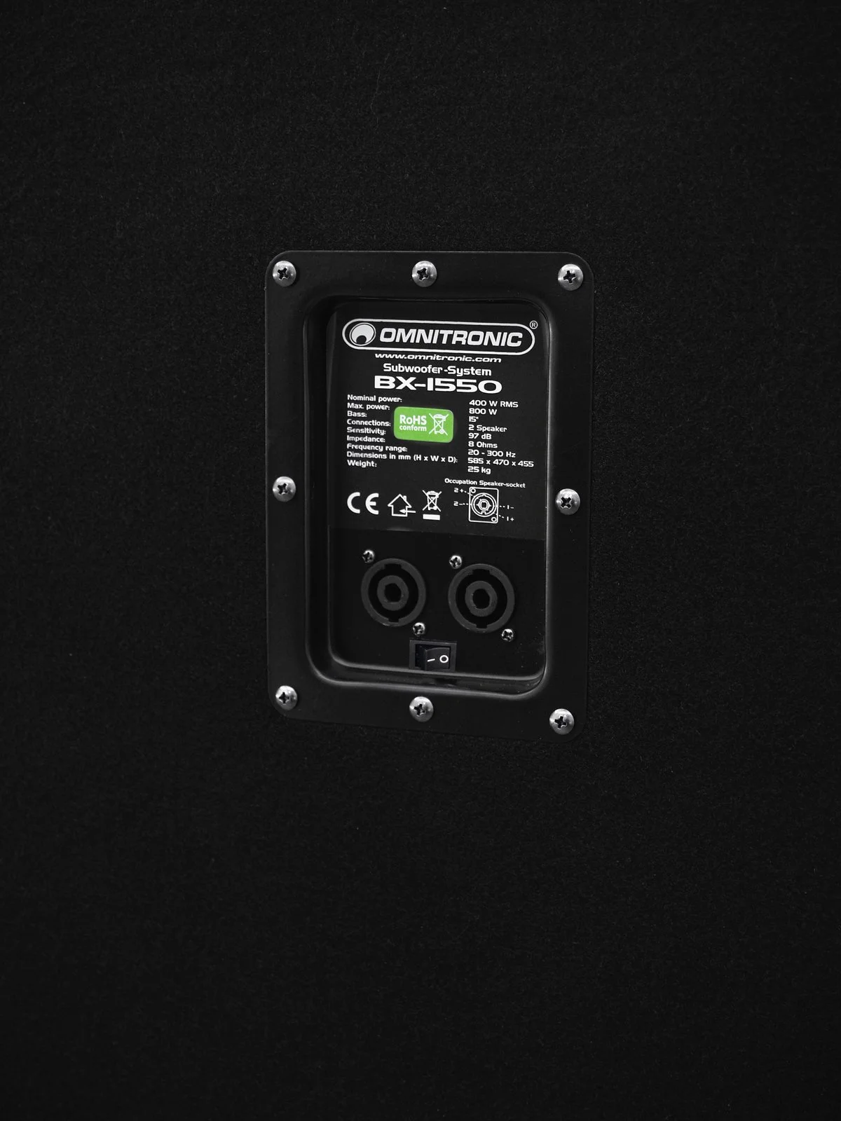 Omnitronic BX-1550 400W 15" Pasif Subwoofer