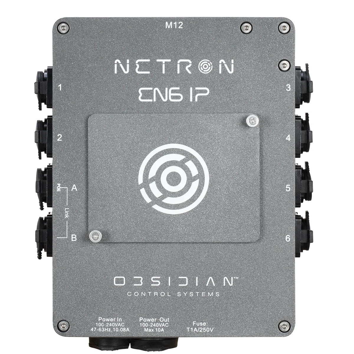 Obsidian Control NETRON EN6 IP Ethernet to DMX Gateway (6 RDM Port, IP66)