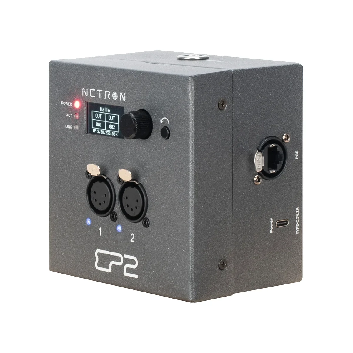 Obsidian Control NETRON EP2 Ethernet to DMX Gateway (2 RDM Port, PoE)