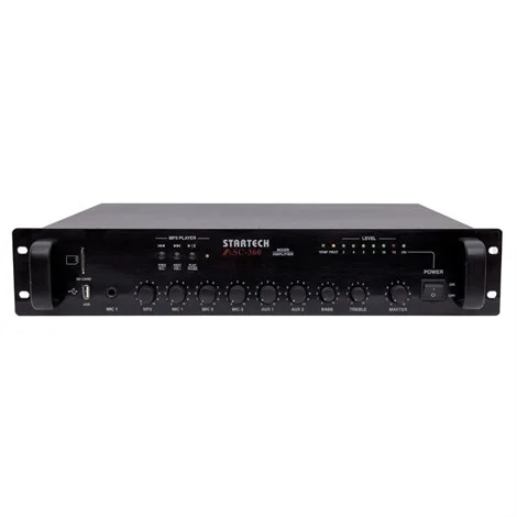 Omcron ASC 360 360W/100V Mikser Amfi, USB/SD/Bluetooth, EMC 24V AC/DC
