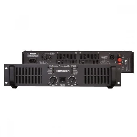 Omcron PT1600 2x800W/100V Power Amplifikatör, EMC 24V AC/DC