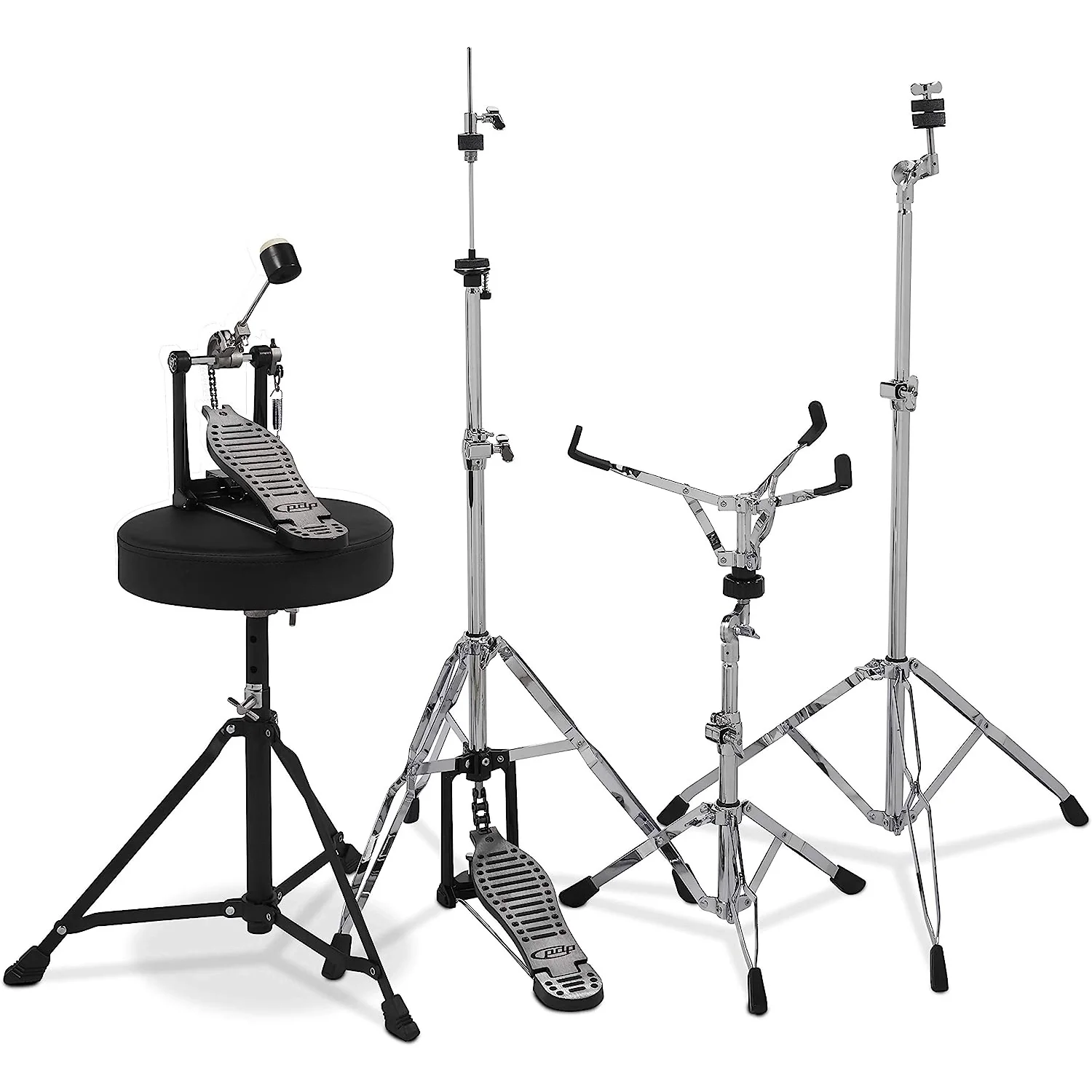 PDP Drums centerstage 20 Inch 5-Parça Akustik Davul Seti (Silver Sparkle)