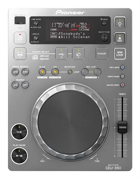 Pioneer CDJ-350 Dijital Multimedia Deck with rekordbox support (Black)