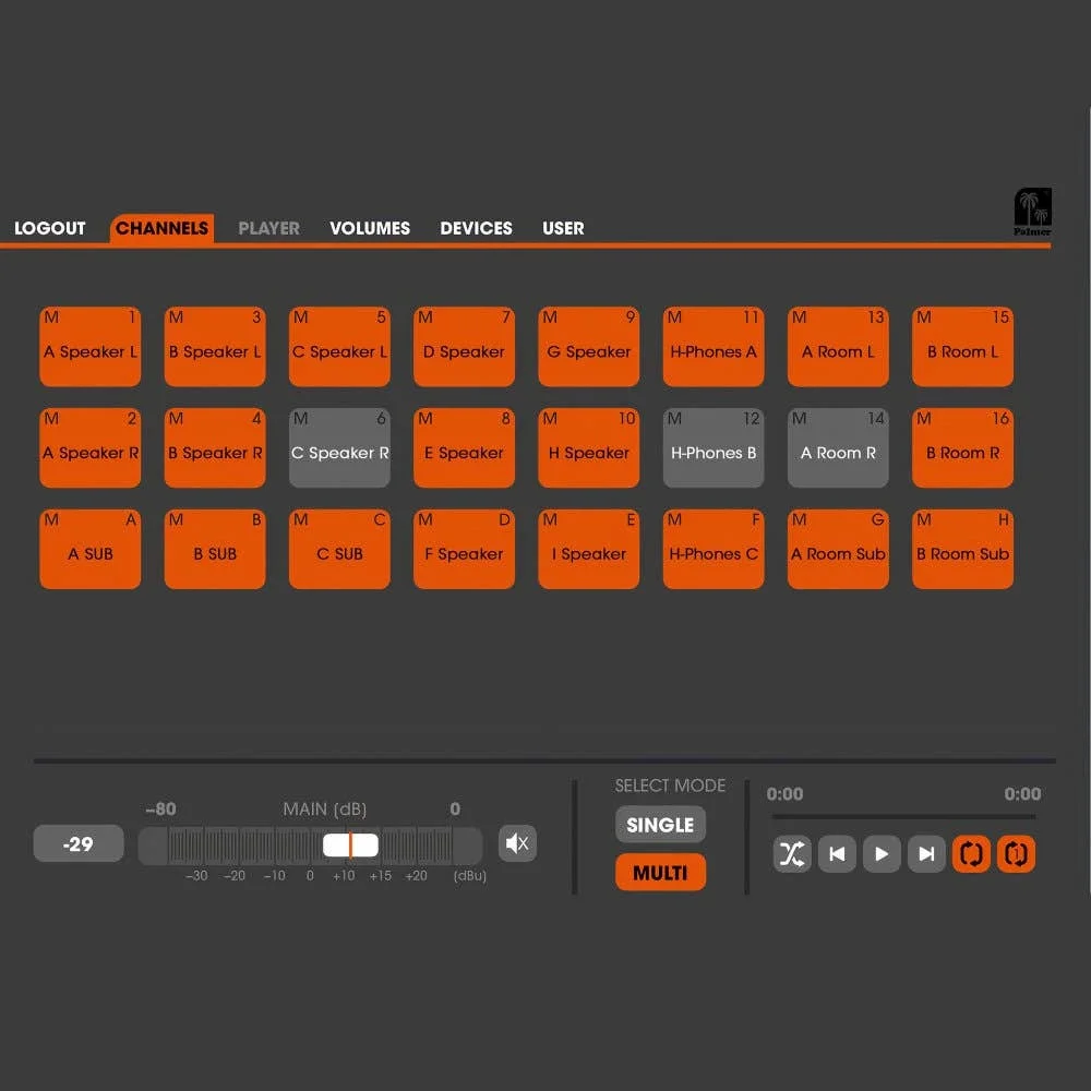 Palmer Grand Audition MKII / 24-kanallı hoparlör anahtarlama / Audio Switcher
