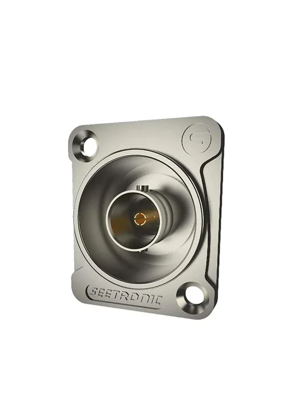 SEETRONIC SBB75DFGX 75Ω UHD BNC Soket (Panel Montajlı, Grounded, D-Size)