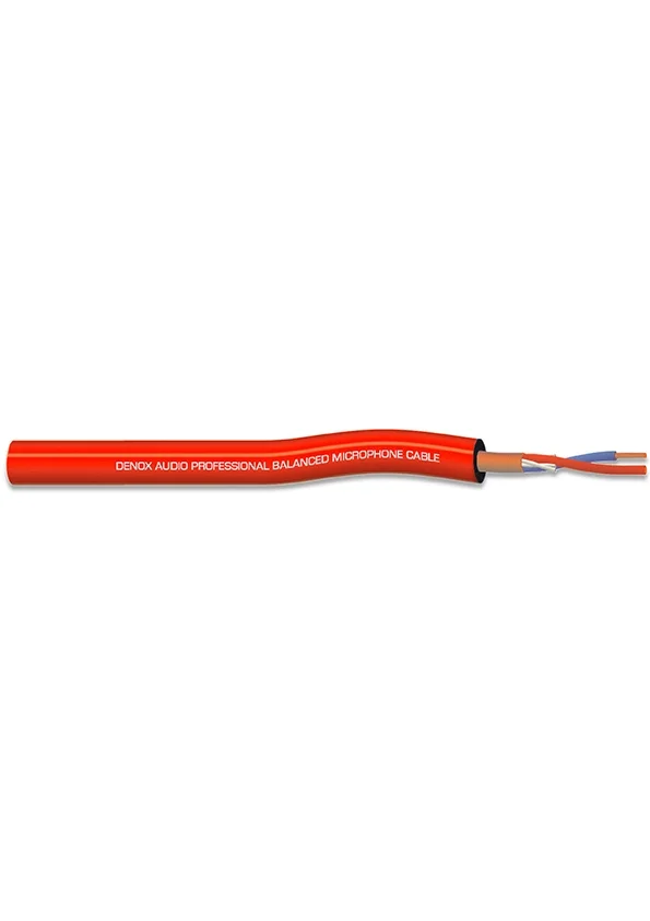 DENOX DNX-MIC 022 RED Stereo Mikrofon Kablosu 2x0.22mm