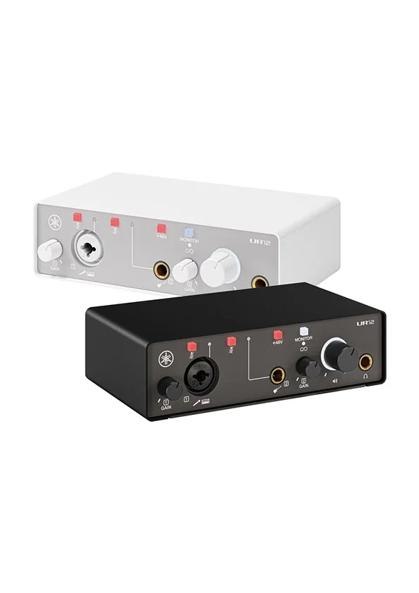 Yamaha UR12MK3 B USB-C Ses Kartı, 2 Giriş / 2 Çıkış, 24-bit/192 kHz, Siyah