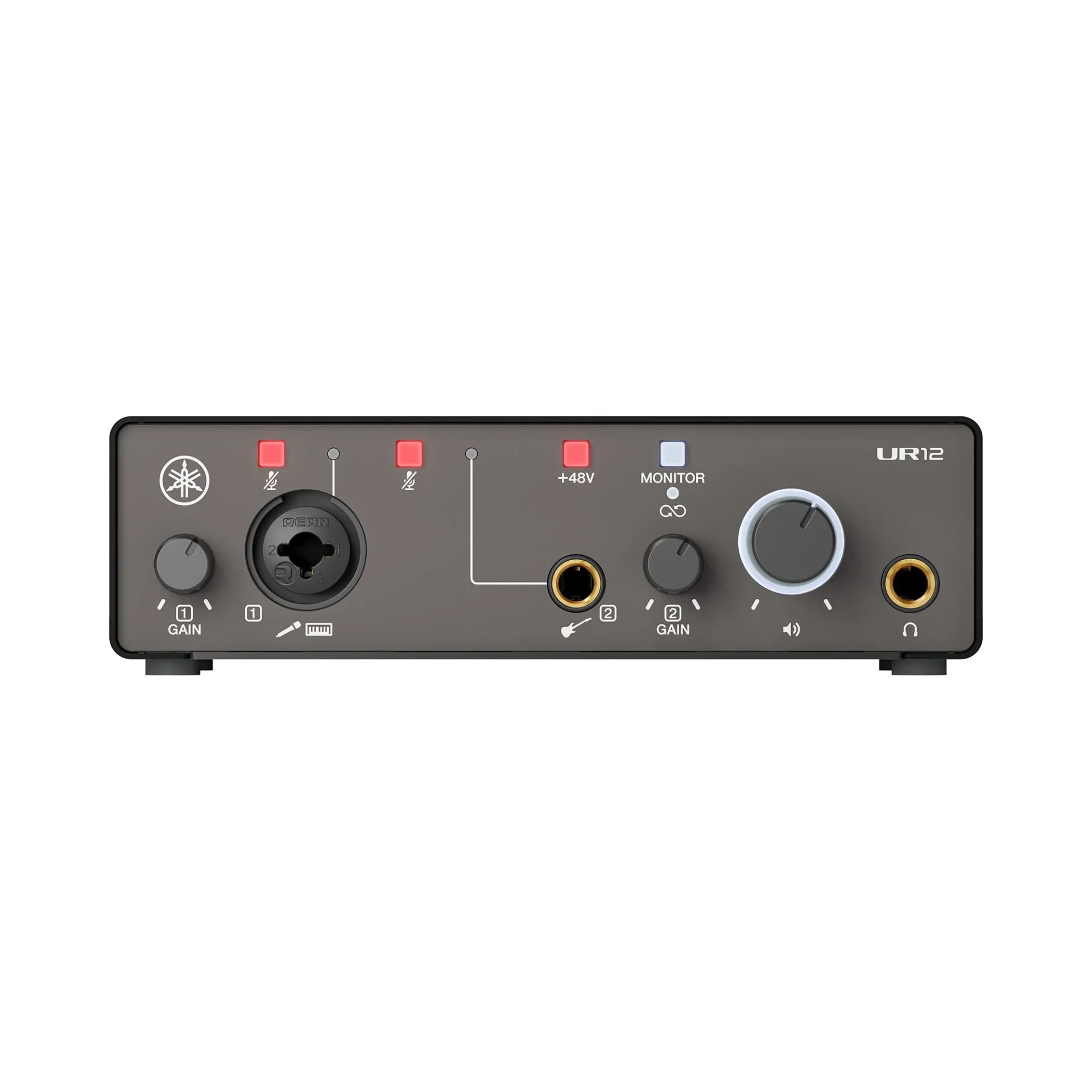 Yamaha UR12MK3 B USB-C Ses Kartı, 2 Giriş / 2 Çıkış, 24-bit/192 kHz, Siyah